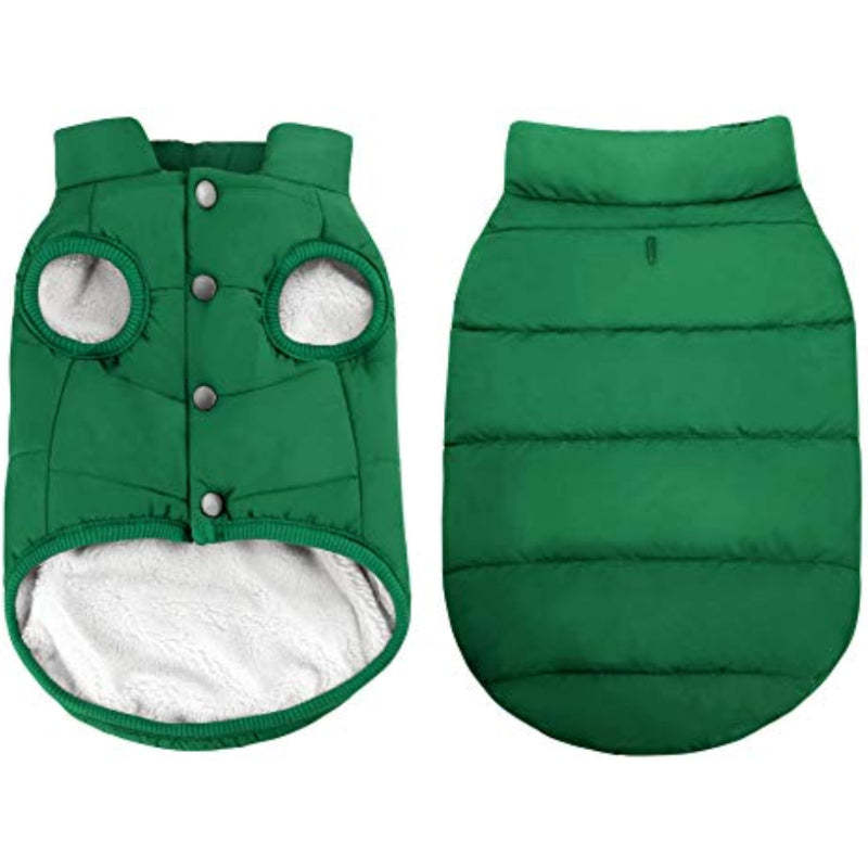 Windproof Dog Winter Coat Waterproof Dog Jacket Warm Dog-Paw Print Pad