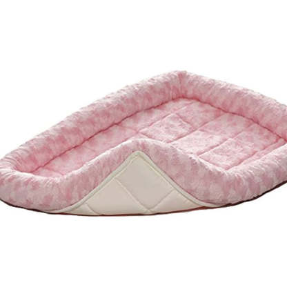 Ultra soft Synthetic Fur Bed For Dogs And Cat-Paw Print Pad