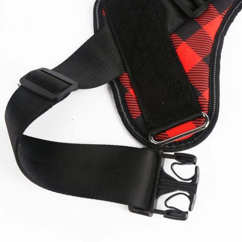 Custom No Pull Dog Harness with Name and Phone Number, Heavy Duty Personalized Pet Vest-Paw Print Pad