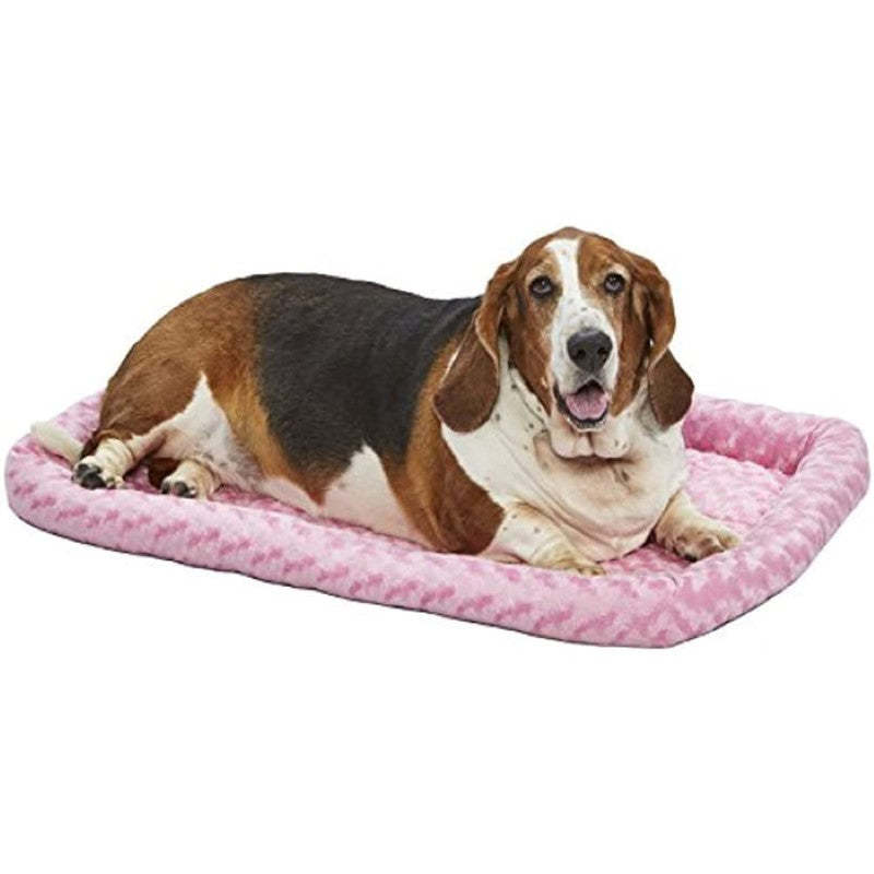 Ultra soft Synthetic Fur Bed For Dogs And Cat-Paw Print Pad