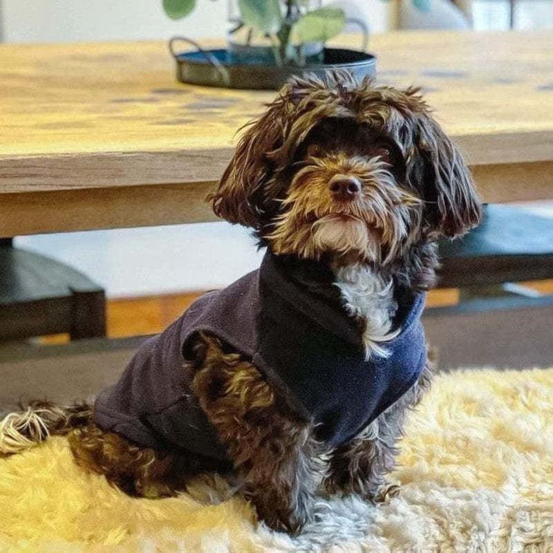 Fleece Vest Dog Sweater Fleece Dog Jacket With Cold Weather Clothes-Paw Print Pad