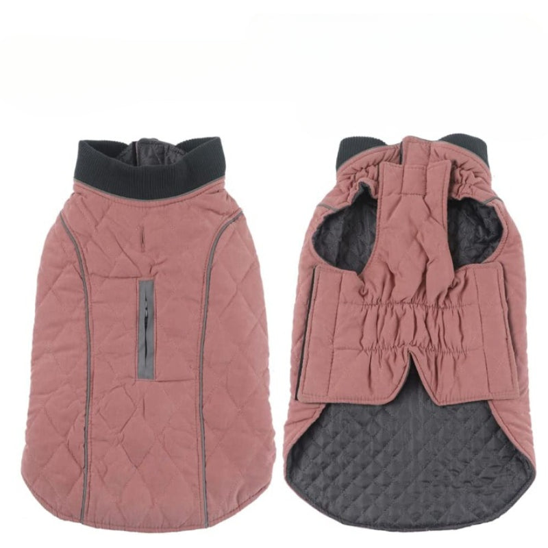 Dog Jacket For Winter With Stylish Vest Design For Small To Large Dogs-Paw Print Pad
