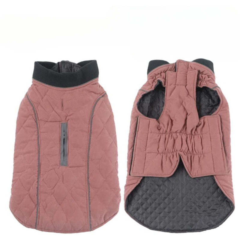 Dog Jacket For Winter With Stylish Vest Design For Small To Large Dogs-Paw Print Pad