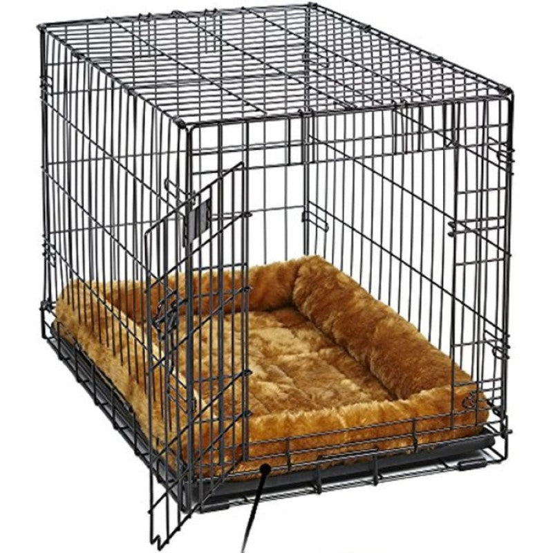 Ultra soft Synthetic Fur Bed For Dogs And Cat-Paw Print Pad