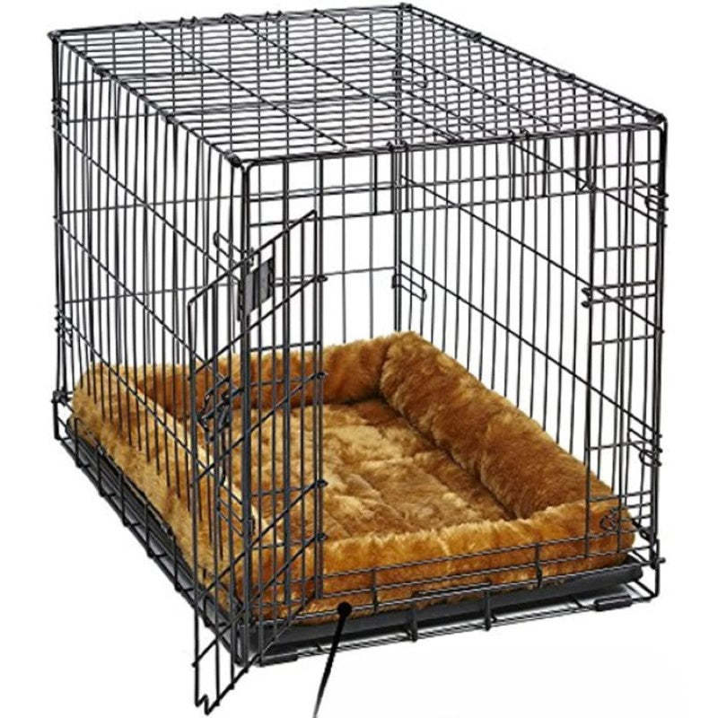 Ultra soft Synthetic Fur Bed For Dogs And Cat-Paw Print Pad