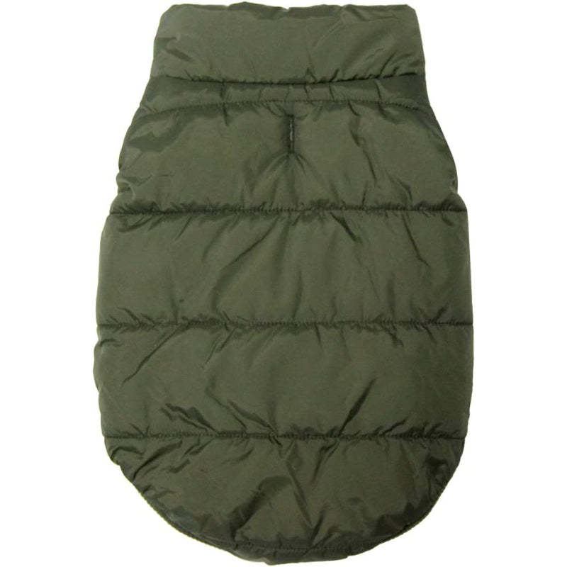 2 Layers Fleece Lined Warm Dog Jacket For Puppy Winter Cold Weather,Soft Windproof Small Dog Coat-Paw Print Pad
