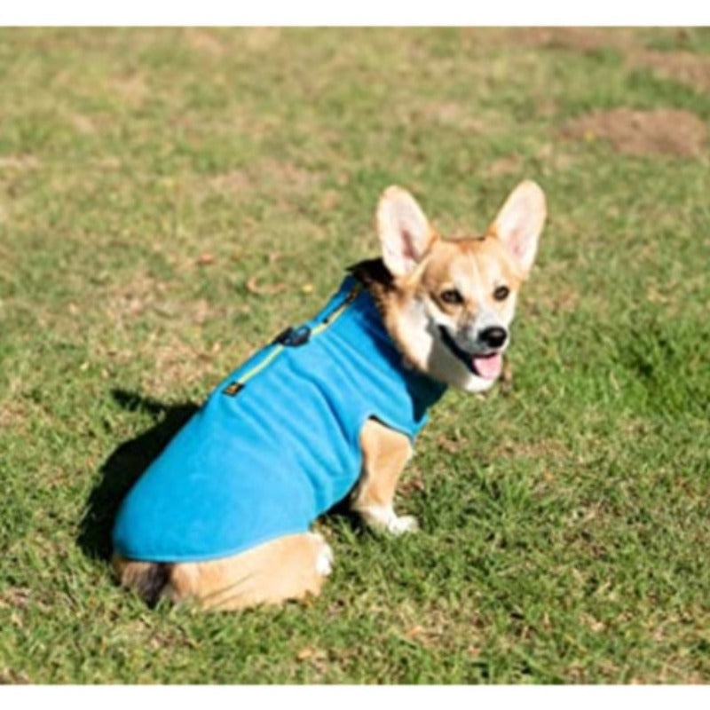 Fleece Vest Dog Sweater Warm Pullover Fleece Dog Jacket-Paw Print Pad