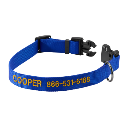 Personalized Side Release Buckle Collar-Paw Print Pad