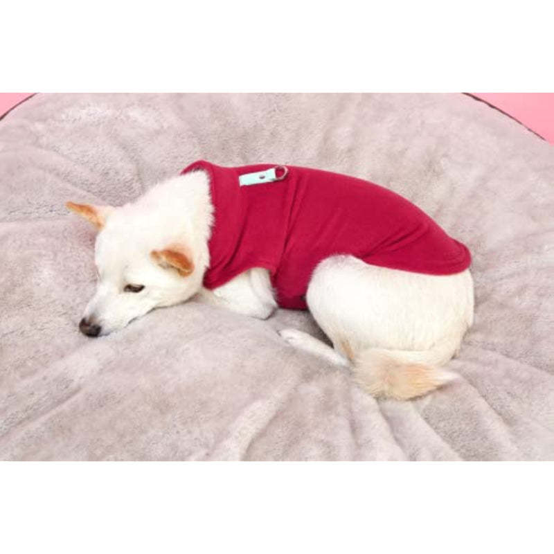 Fleece Vest Dog Sweater Warm Pullover Fleece Dog Jacket-Paw Print Pad