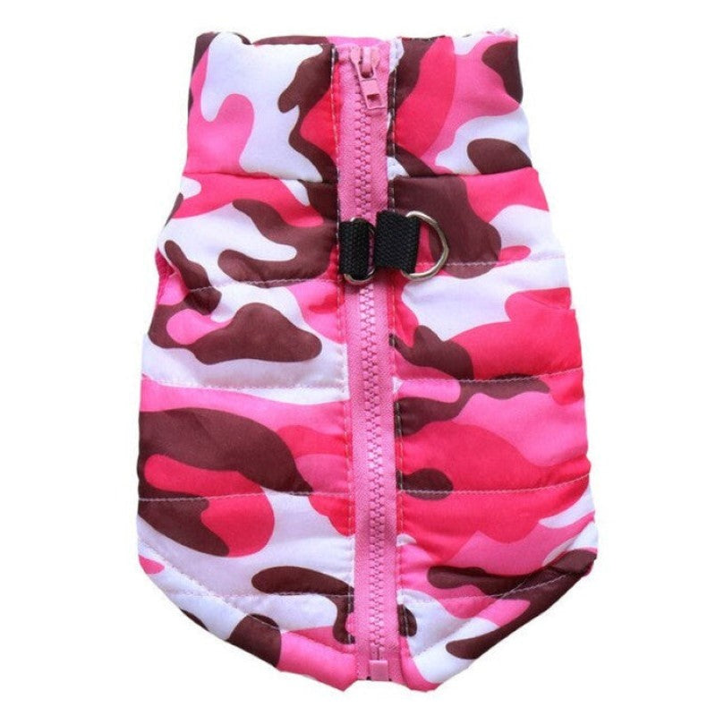 Print Dog Vest Jacket-Paw Print Pad