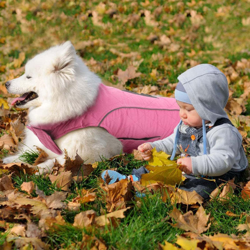 Dog Jackets For Winter, Cold Weather Coats For Dogs, Soft Winter Jackets Dogs, Dog Winter Vest For Small Medium And Large Dogs-Paw Print Pad