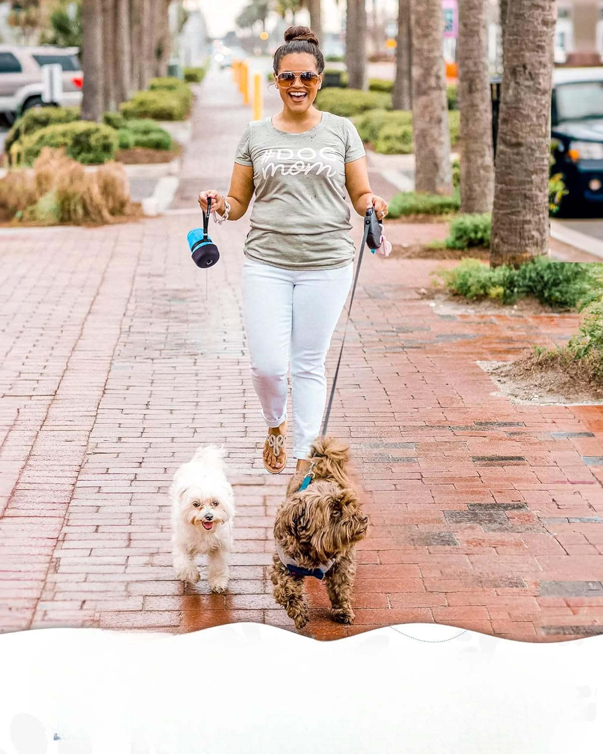 Portable Pet Water Bottle-Paw Print Pad