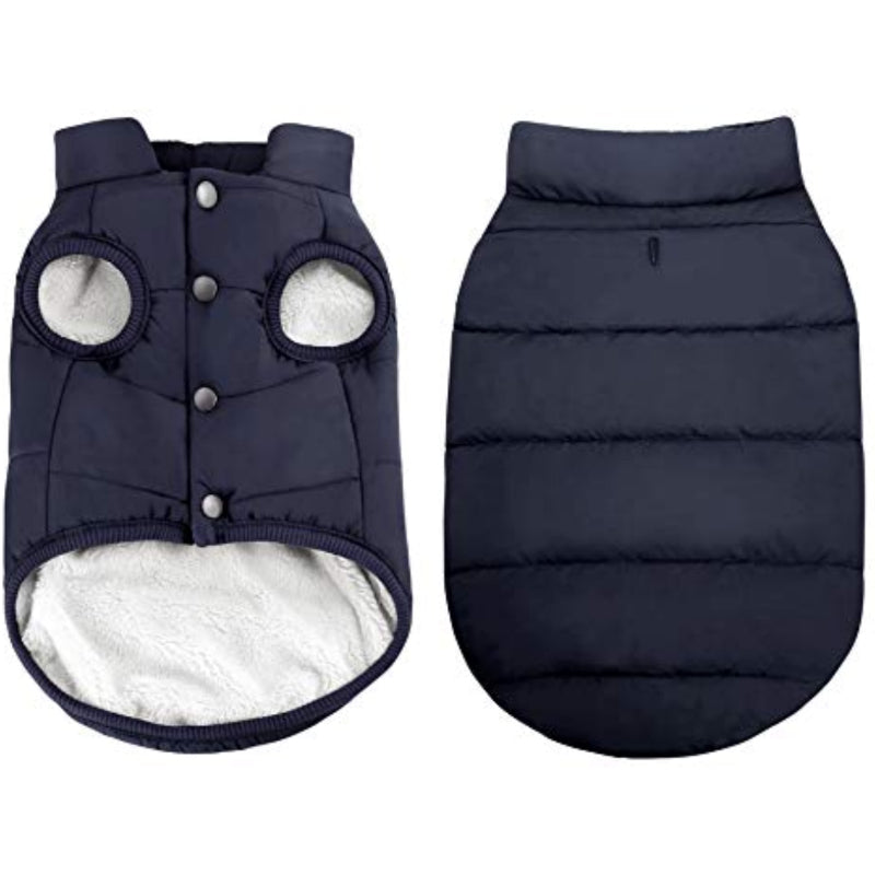 Windproof Dog Winter Coat Waterproof Dog Jacket Warm Dog-Paw Print Pad