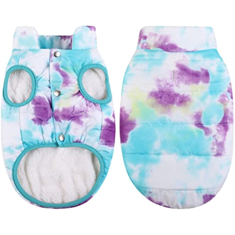 Windproof Dog Winter Coat Waterproof Dog Jacket Warm Dog-Paw Print Pad