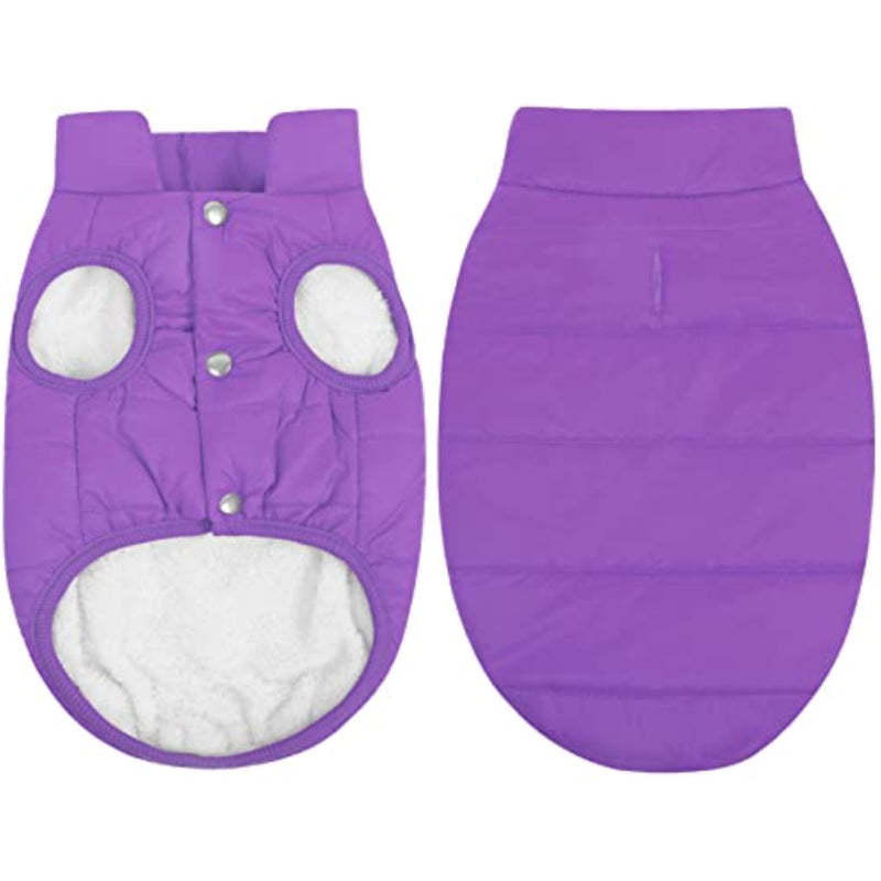 Windproof Dog Winter Coat Waterproof Dog Jacket Warm Dog-Paw Print Pad