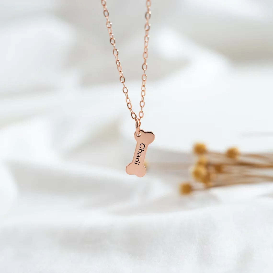 Custom Name Pendant Necklace For Pet Enthusiasts-Paw Print Pad