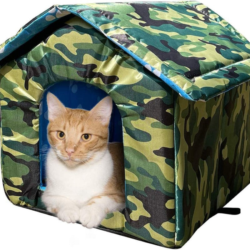 Water Resistant Pet Shelter-Paw Print Pad