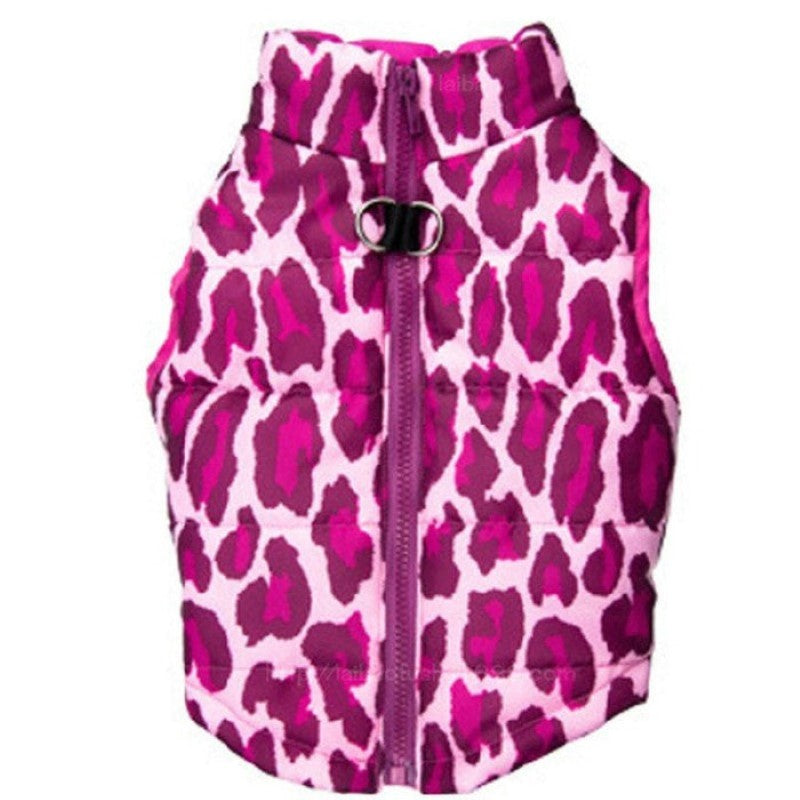 Print Dog Vest Jacket-Paw Print Pad