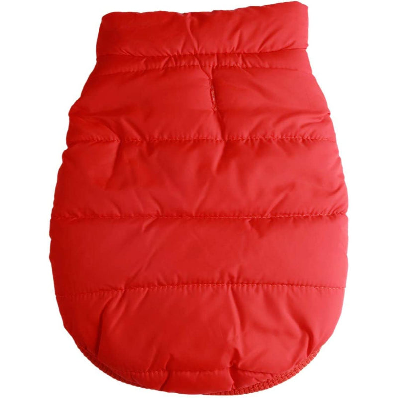 2 Layers Fleece Lined Warm Dog Jacket For Puppy Winter Cold Weather,Soft Windproof Small Dog Coat-Paw Print Pad