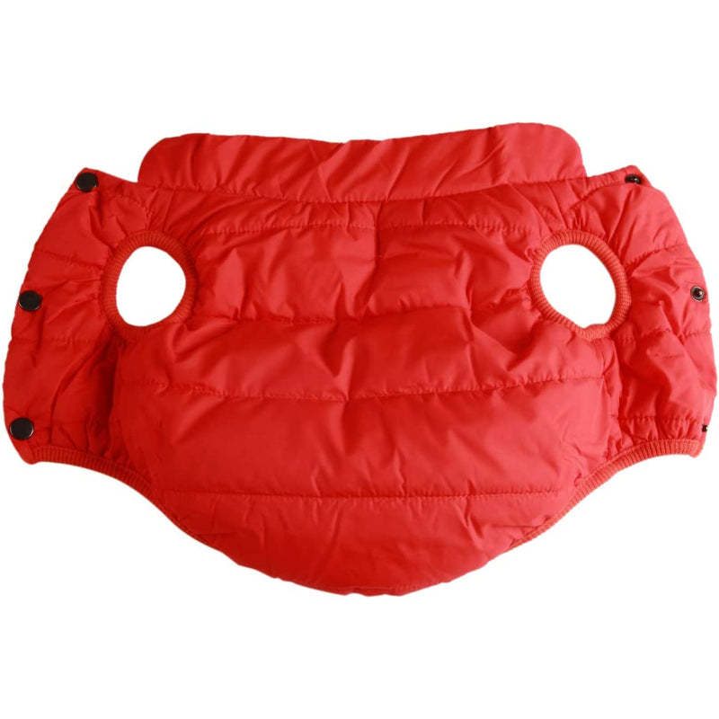 2 Layers Fleece Lined Warm Dog Jacket For Puppy Winter Cold Weather,Soft Windproof Small Dog Coat-Paw Print Pad