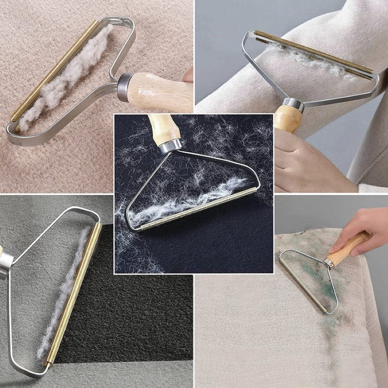 Portable Pet Hair Remover Brush-Paw Print Pad