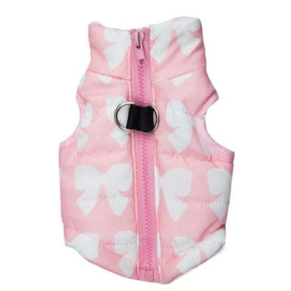 Print Dog Vest Jacket-Paw Print Pad