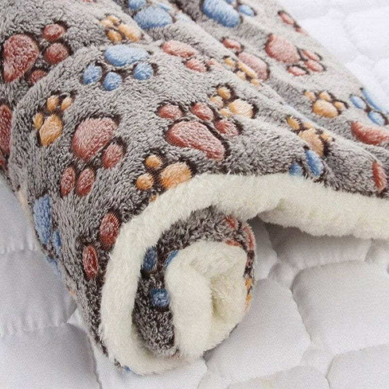 Pet Cushion Blanket For Dogs And Cats-Paw Print Pad