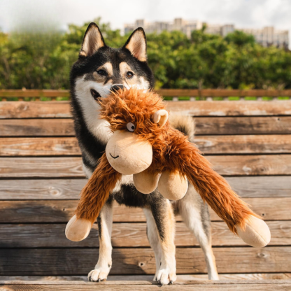 Interactive Squeaky Plush Toy For Puppies And Dogs-Paw Print Pad