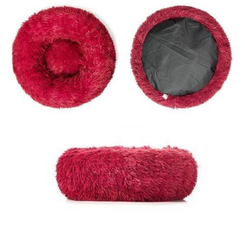 Plush Dogs And Cats Pet Bed-Paw Print Pad