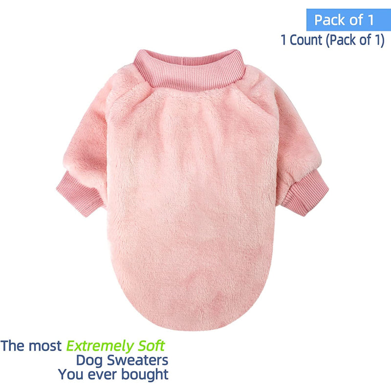 Dog Sweater, Dog Clothes, Dog Coat, Dog Jacket For Small Or Medium Dogs, Ultra Soft And Warm Cat Sweaters-Paw Print Pad