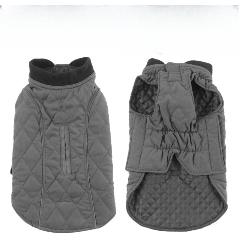 Dog Jacket For Winter With Stylish Vest Design For Small To Large Dogs-Paw Print Pad