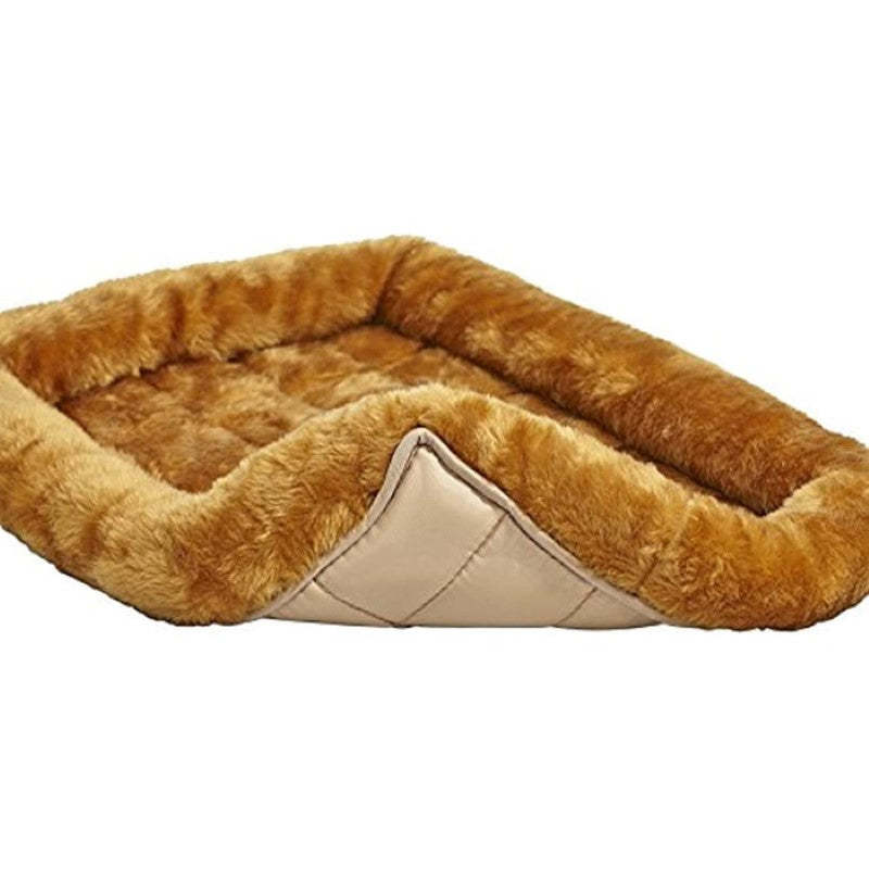 Ultra soft Synthetic Fur Bed For Dogs And Cat-Paw Print Pad