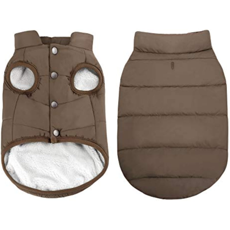 Windproof Dog Winter Coat Waterproof Dog Jacket Warm Dog-Paw Print Pad