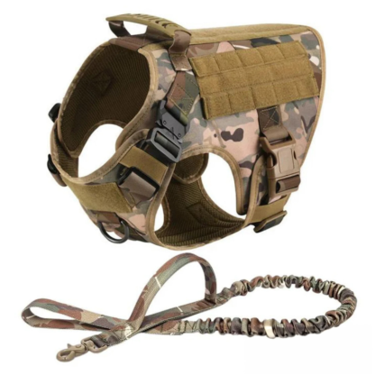 Colorful Dog Harness with D Ring Attachments-Paw Print Pad