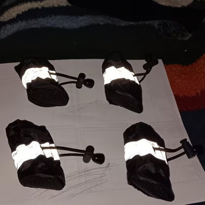 4 Pieces Water Resistant Dog Paw Protector Shoes