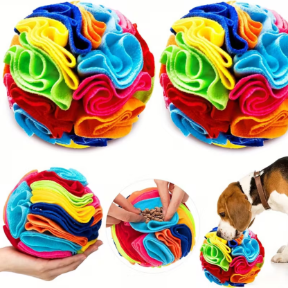 Interactive Scented Snuffle Ball With Swirl Design For Pets