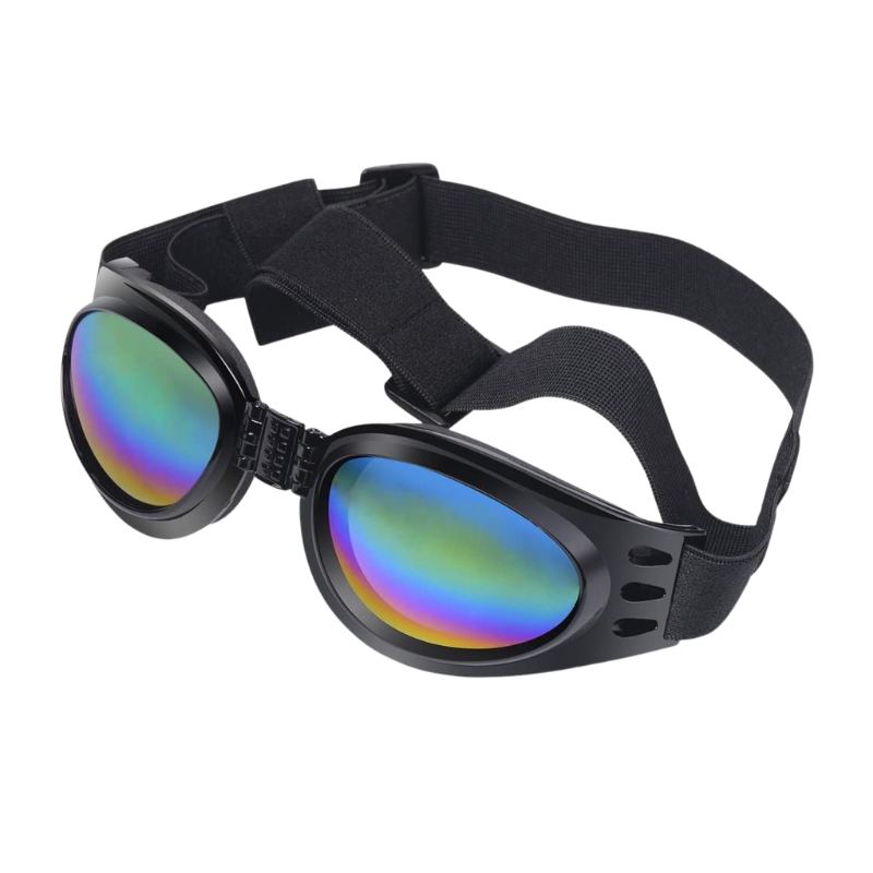 Dog Goggles Eye Wear Protection Waterproof Pet Sunglasses for Dogs About Over 15 lbs (Pink)-Paw Print Pad