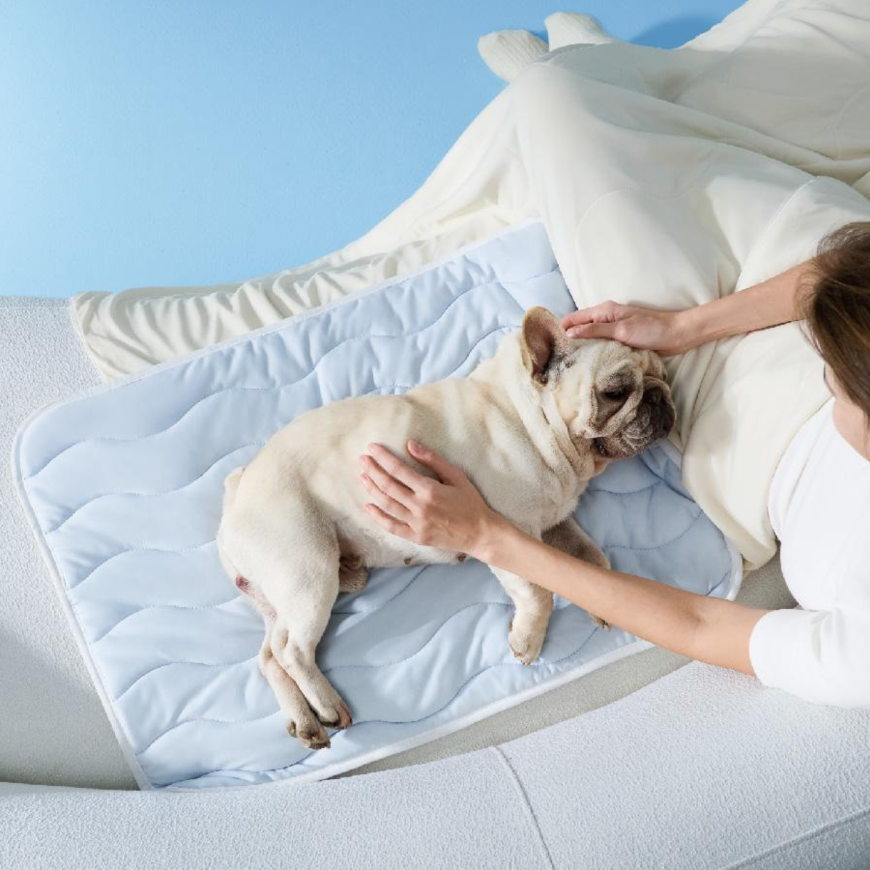 Dog Cooling Mat With Non Slip Bottom For Summer Comfort