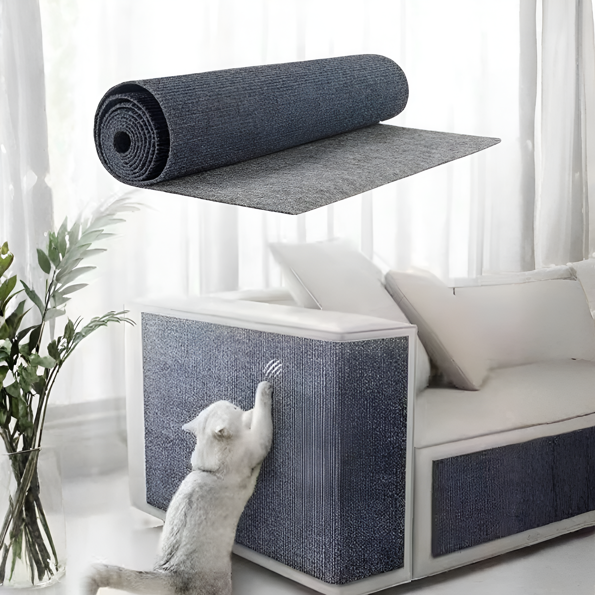 Cat Scratch Pad Self Adhesive Mat For Sofa Wall And Furniture
