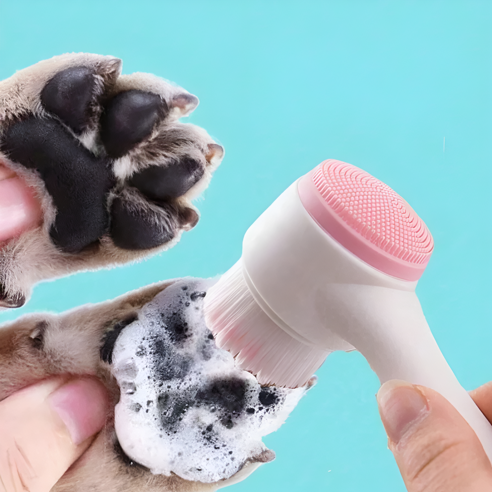 Foot Cleaning Brush With Soft Silicone Paw Cleaner For Pets