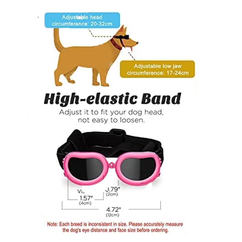 Dog Sunglasses For Small Breed UV Protected Goggles-Paw Print Pad