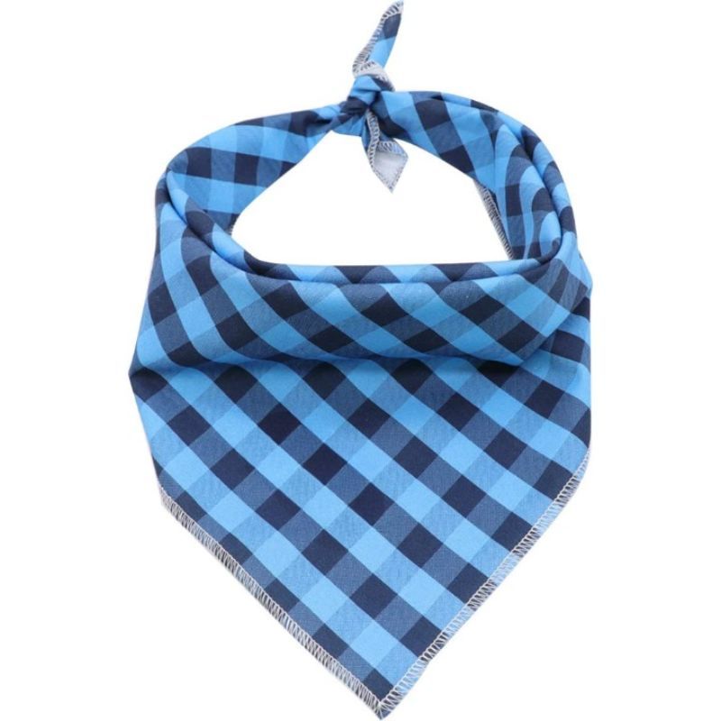 Dog Bandanas 1PC Washable Cotton Triangle Dog Scarfs For Small Large Dogs And Cats-Paw Print Pad