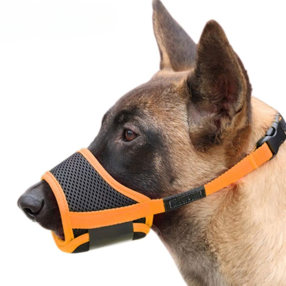 Dog Muzzle Soft Nylon Adjustable Pet Muzzle For Small Medium Large Dogs