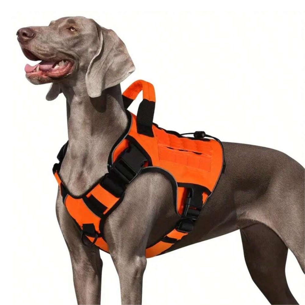 Adjustable No Pull Tactical Dog Harness With Durable Handle For Large Dogs