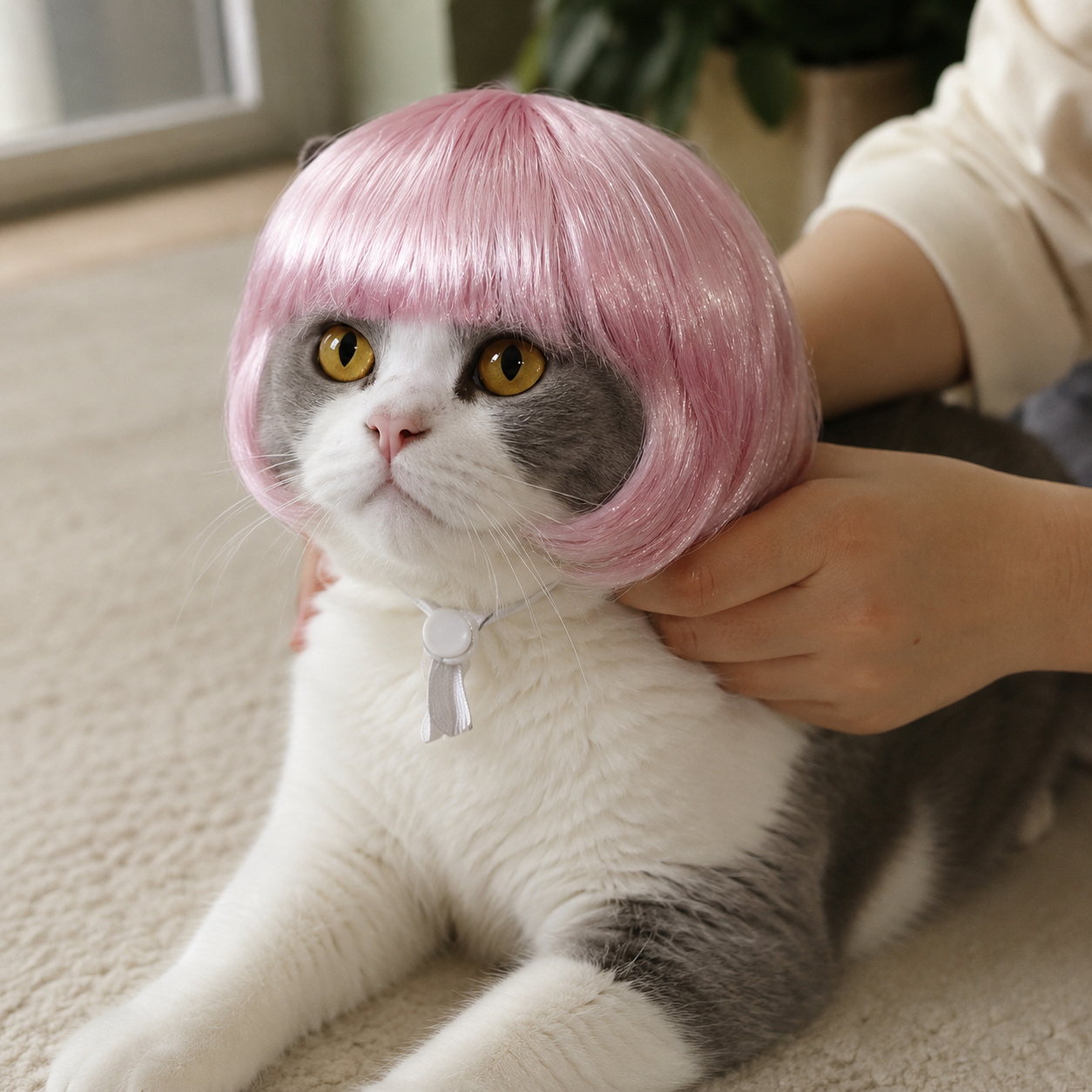 Elastic Band Outdoor Wig Accessory For Dogs And Cats