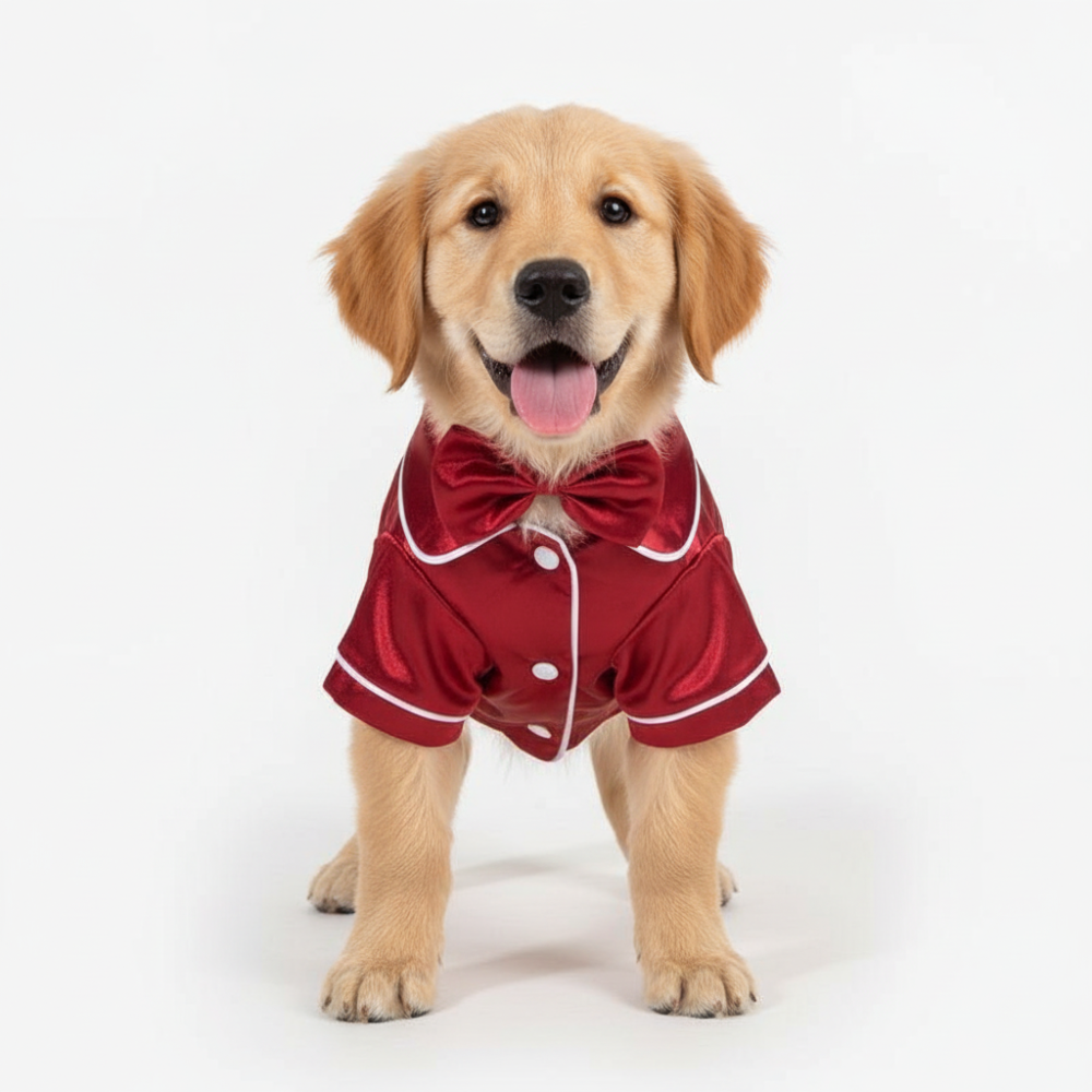 Glossy Pet Pajama Costume OutfitGlossy Pet Pajama Costume Outfit - Image 4