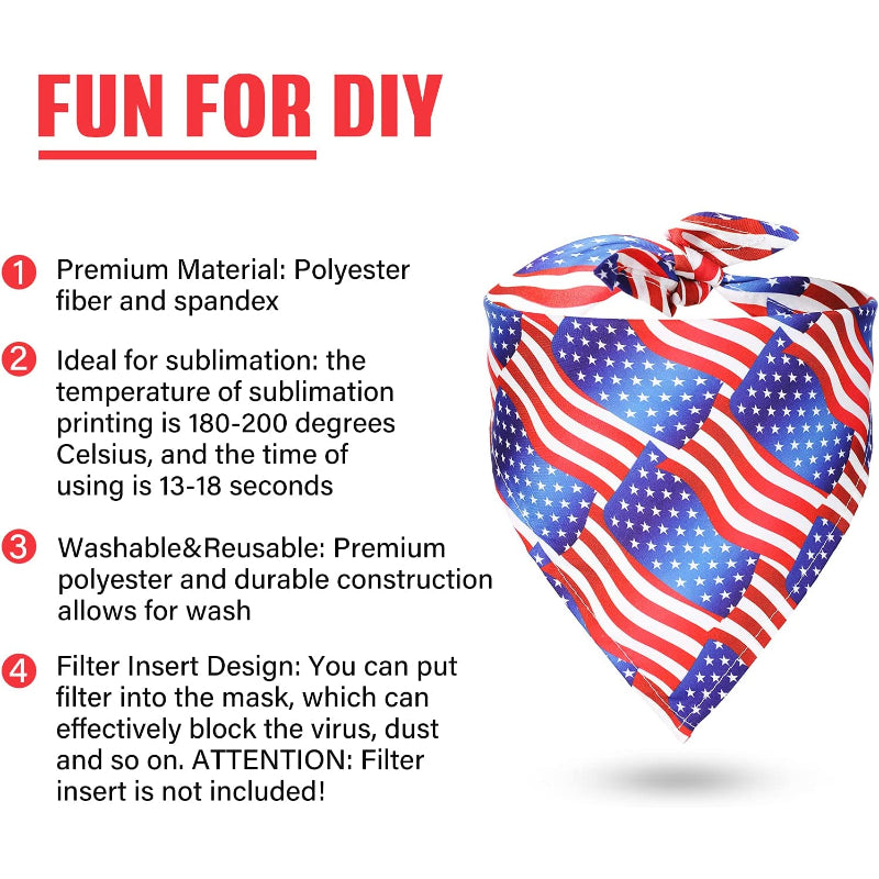 Sublimation Pet Bandana Heat Transfer Washable Triangle Dog Scarf-Paw Print Pad