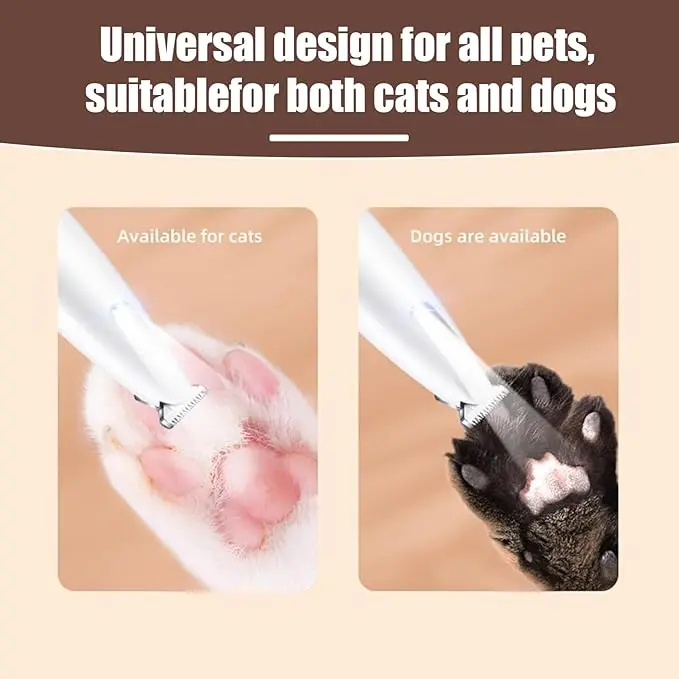 New Pet Trimmer for dogs and cats,Waterproof Rechargeable Pet Shaver with LED Light, Multifunctional Pet Hair Clippers for Paws Eyes Ears Face Rump,dog stuff,cat paw trimmer,Rechargeable Low Noise Pet Trimmer