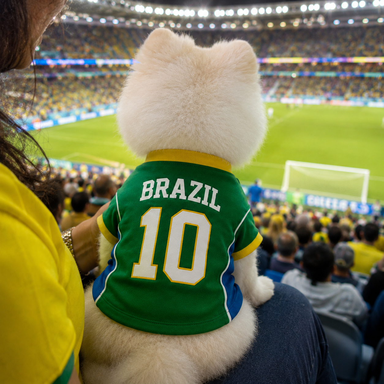 World Cup 2026 Brazil Soccer Pet Jersey