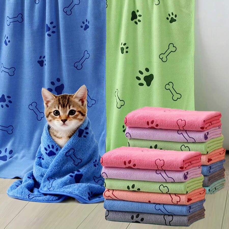 Absorbent Microfiber Pet Bathing Towel